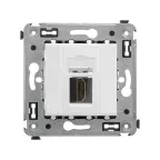 Avanti HDMI розетка одинарная в стену тип А-А Белое облако