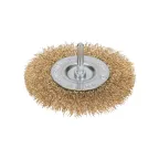 Щетка дисковая для дрели, витая латун, 100мм