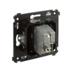 Avanti Розетка TV проходная в стену, , Черный матовый