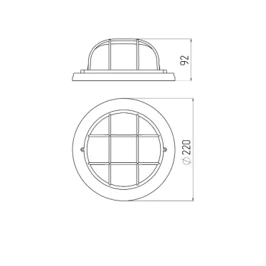 Светильник серии Кантри под лампу с цоколем Е27 НБО 03-60-012