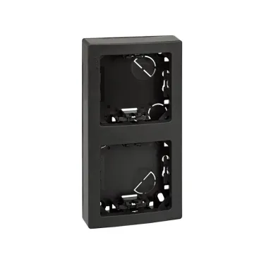 Рамка на 2 поста вертикальная 75х146 мм, S73L, графит