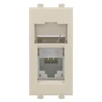 Компьютерная розетка ''Ванильная дымка'' ''Avanti'' RJ-45 модульная, кат. 6, 1 мод