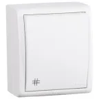 15 Aqua Выключатель проходной с 3-х мест (перекрёстный) IP54 10А 250В винтовой зажим S15A белый