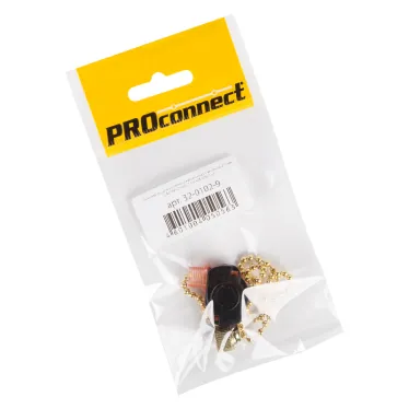 Выключатель для настенного светильника с цепочкой 270 мм «Gold» индивидуальная упаковка 1 шт. PROCONNECT | 32-0102-9 | PROconnect