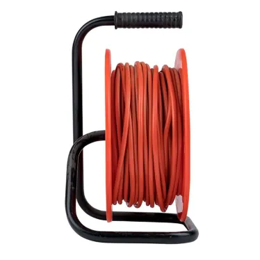 Удлинитель на катушке Атлант 2.0 4 гнезда 40м без заземления ПВС 2x0.75 6А/1.3кВт PROxima