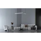 Светодиодный светильник Enso T 1075х947х40 мм 49 Вт 4000 K подвесной RAL9003 белый матовый с рассеивателем опал | V1-R0-0T525-30000-2004940 | VARTON