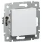 Выключатель одноклавишный, в рамку, белый
