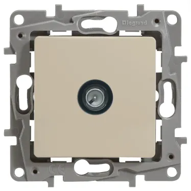 ETIKA Розетка телевизионная TV оконечная слоновая кость