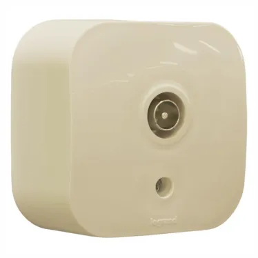 Quteo Радио розетка наружная бежевая