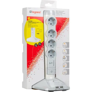 Стойка 2хUSB+microUSB+4х(2К+З)