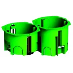 Коробка установочная СУ 68х45мм гипсокартон пласт.лапки (инд.уп.)