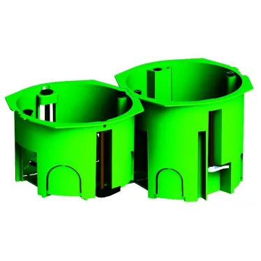 Коробка установочная СУ 68х45мм гипсокартон пласт.лапки (инд.уп.)