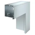 Плоский угол с крышкой кабельного канала LKM 220x220 мм (сталь)