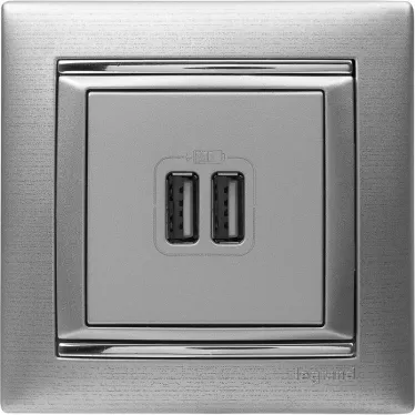 VALENA Рамка 1 пост матовый алюминий