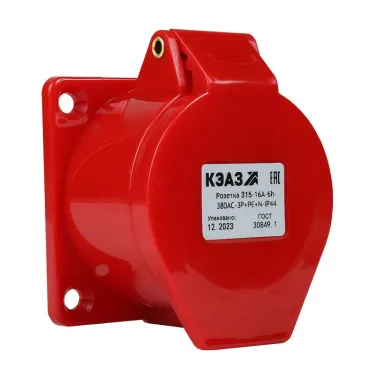 Розетка фланцевая 315-16А-6h-380AC-3P+PE+N-IP44