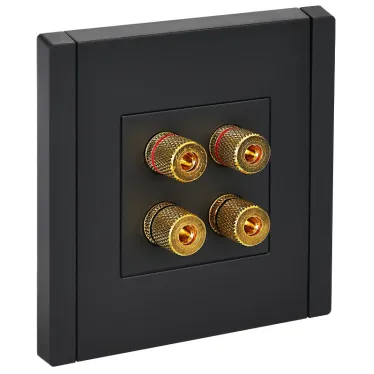 FORTE@PIANO Аудиорозетка 4-местная FP139 черный IEK