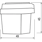 Фотореле 1300w 360 гр. IP44 белый/синий