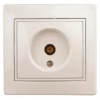 Розетка TV одиночная, СУ, Plano, сл.кость, 1-301-02