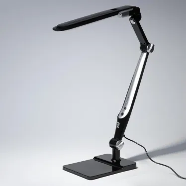 Светильник настольный светодиодный NLED-497-12W-BK на струбцине и с основанием черный