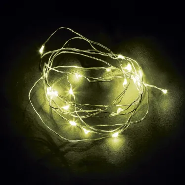 Гирлянда линейная LED желтый 2м от батареек