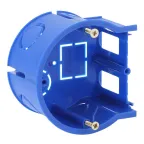 Подрозетник концевой UniPost 68х45мм для твердых стен синий IP30 (160/3200)