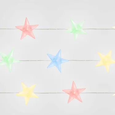 Гирлянда линейная Звездочки LED мульти 1.8м USB