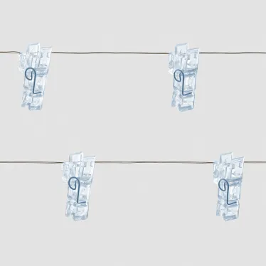 Гирлянда линейная Прищепки LED 5000К 1.8м USB