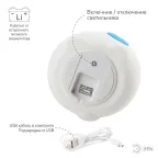 Светильник настольный NLED-414-2W-BU белый с синим