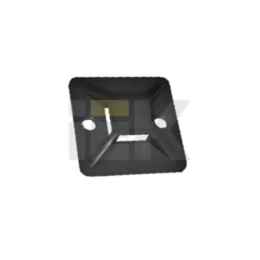 Площадка самоклеящаяся 20х20 черная под хомуты (100шт)