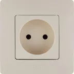 ETIKA Розетка без заземления слоновая кость