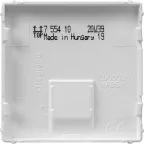 Valena LIFE Лицевая панель для одиночных телефонных/информационных розеток Белая