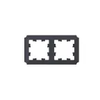 ATLASDESIGN ANTIQUE 2-постовая рамка, универсальная, КАРБОН