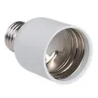 ПР27-40-К02 Переходник пластик, Е27-Е40, белый, индивидуальный пакет, IEK