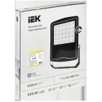 Прожектор светодиодный СДО 08-300 PRO 30град 5000К IP65 черный IEK