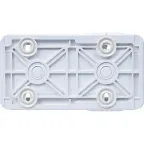 Двухместная монтажная коробка - Программа Plexo - белый - 2 поста - горизонтальная установка