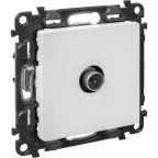 Valena LIFE Розетка ТВ оконечная 10дБ 0-862 МГц С лицевой панелью Белая