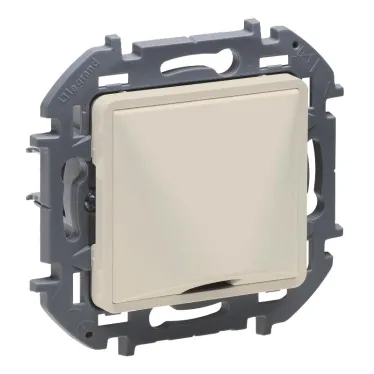 Вывод кабеля с зажимом для крепления INSPIRIA слоновая кость