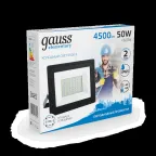 Прожектор светодиодный ДО 50 Вт 4500 лм 6500К AC 220В IP65 162х174х32мм Elementary Gauss