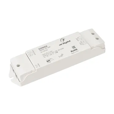 Диммер SMART-D9-DIM (12-24V, 1x15A, 2.4G) (ARL, IP20 Пластик, 5 лет)