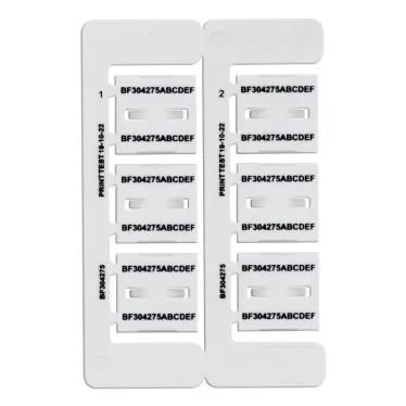 Маркировка бабочка Dкаб-4.2-7.5мм L-30мм, (6шт на пластине)