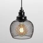 Подвес PL8 BK металл, E27, max 60W, d170 мм, черный (10/180)