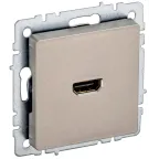BRITE Розетка HDMI РHDMI-0-БрШ шампань
