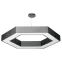 Светильник LED Geometria Hexagon SPO-123-B-40K-045 45Вт 4000K 2500Лм IP40 600*80 черный подвесной драйвер внутри