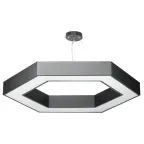 Светильник LED Geometria Hexagon SPO-123-B-40K-045 45Вт 4000K 2500Лм IP40 600*80 черный подвесной драйвер внутри
