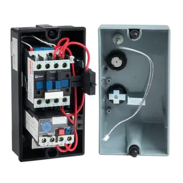 Пускатель в корпусе IP65 КМЭ 12А 230В с РТЭ и индикатором PROxima