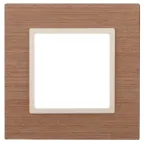 Рамка на 1 пост, дерево, Эра Elegance, ясень+сл.кость, 14-5301-07