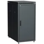 Шкаф сетевой 19дюйм LINEA N 28U 600х1000 мм металлическая передняя дверь черный