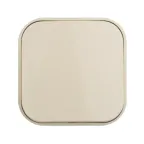 Quteo Кнопка 1 клавиша наружная бежевая 6А