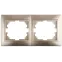 Рамка на 2 поста гор., СУ, Plano, шампань, 1-502-04