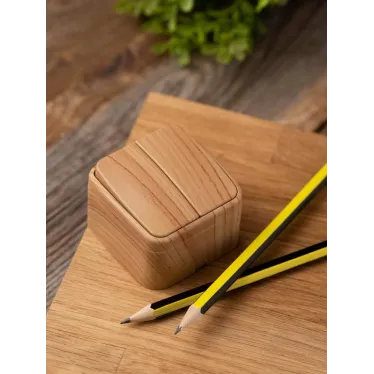 Выключатель двухклавишный ОП Минск 10А светлое дерево